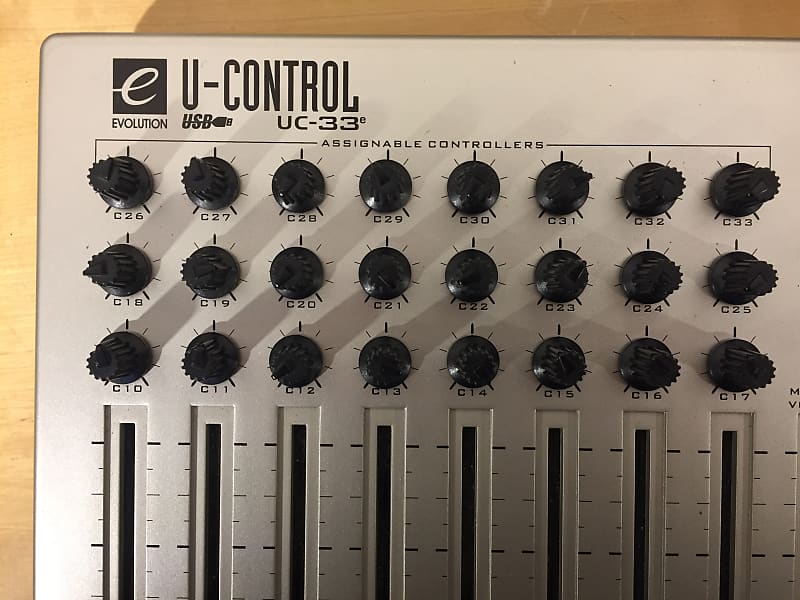 Evolution U-Control UC-33 Midi Controller + Overlays | Reverb UK