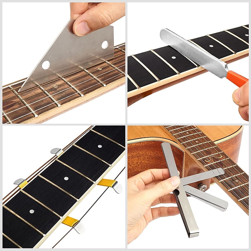 13 Part Understring Radius Gauge For Guitar Bass Setup Premium Luthier  Tools Kit