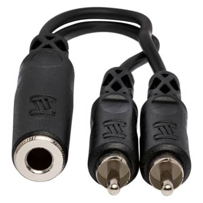 Hosa YPR-131 Y Cable 1/4" TSF to Dual RCA image 5