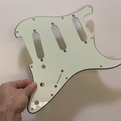 Authentic Fender parts 62 style Mint Green Pickguard and shielding plate 2010 Mint green image 9