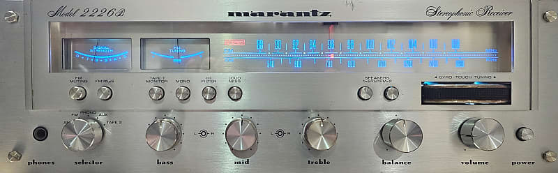Marantz Model 2226B 26-Watt Stereo Solid-State Receiver 1970 - Silver with Metal Case image 1