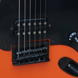Fender Squier Bullet Stratocaster Traffic Cone Orange Finish Single Humbucker Electric Guitar image 7
