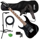 Ibanez GRGM21L Mikro LH Electric Guitar - Black Night GUITAR ESSENTIALS BUNDLE