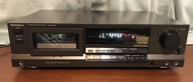 Vintage 1991 Technics RS-BR465 Stereo Cassette Deck Dolby B C HX Pro Auto  Reverse Made In Japan