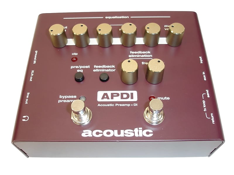 Acoustic APDI Acoustic Instrument Preamp + DI Pedal Reverb