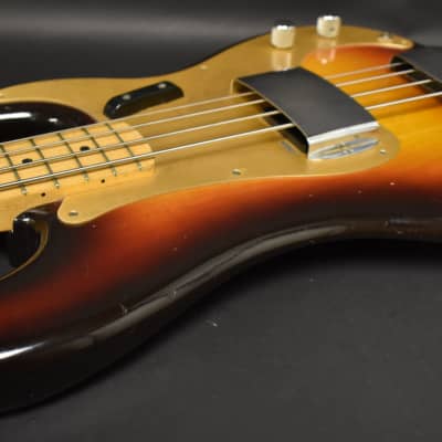 1958 Fender Precision Bass 3-Tone Sunburst Pre-CBS w/OHSC image 11