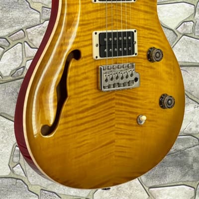 Paul Reed Smith CE24 Semi Hollow  Figured  85-15 in McCarty Sunburst With a Pattern Thin Neck and Gig bag image 2