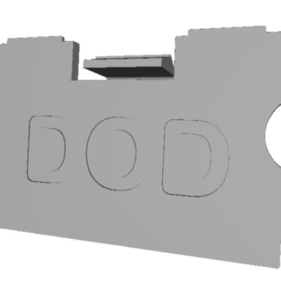 Battery cover replica DOD 5xx "GRAY Performer" narrow panel (with the jack plug) image 5
