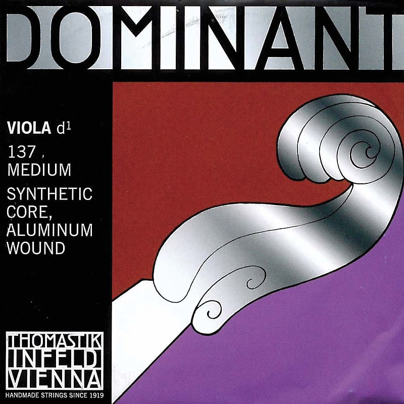 Thomastik Dominant 15"-16" Viola D String - Medium Gauge - Aluminum Wound Perlon Core - Thomastik Infeld image 1