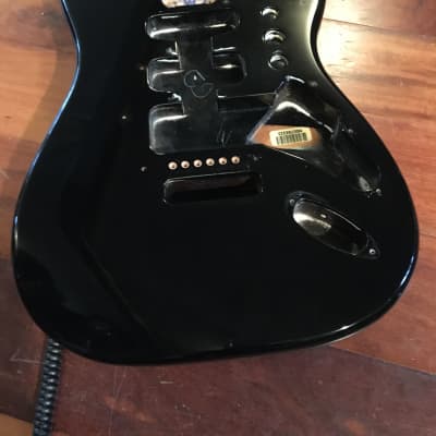 Genuine Fender Black Stratocaster Standard Strat Alder Body 2 1/16" image 2