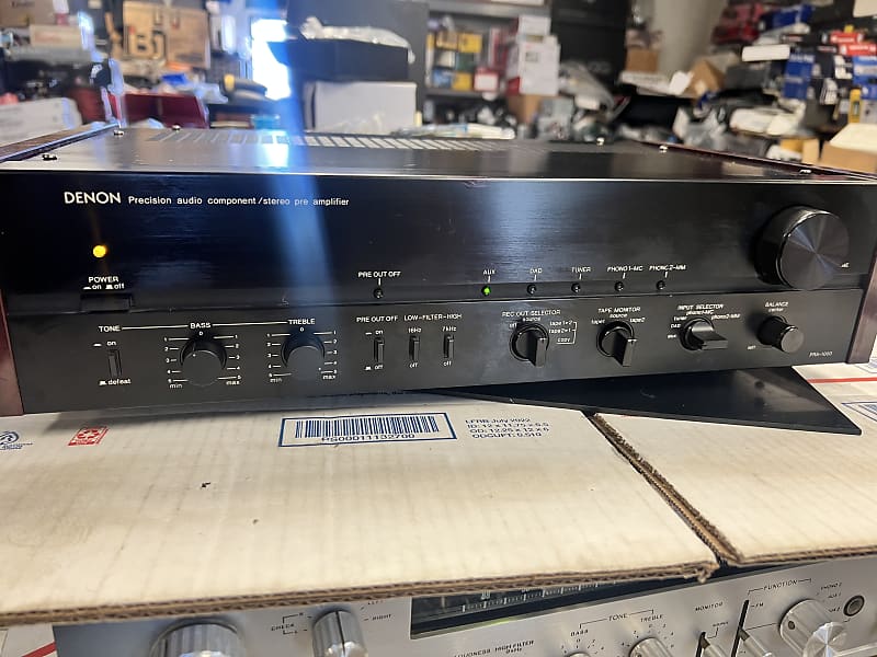 Vintage Denon PRA-1000 (Black 1983) Premium stereo pre Vintage Denon PRA-1000 (Black 1983) Premium stereo pre