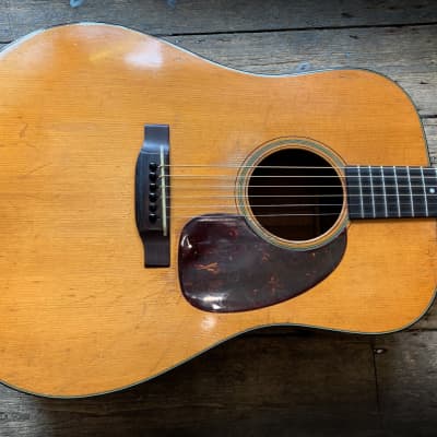1953 Martin D-18 Acoustic  - Natural finish and hard shell case image 19