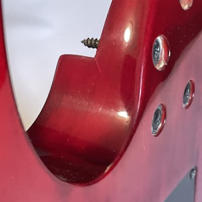 2012 Indonesian Ibanez RG370QMSP Transparent Red Burst Loaded Guitar Body Floyd Ready image 16