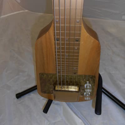 Rare Vintage USA Made 1950's Alamo Lap Steel Guitar with original case image 7