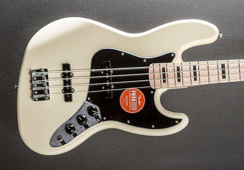 通販生活 ファッション Active Series Affinity Squier Jazz w White Olympic - Bass ベース