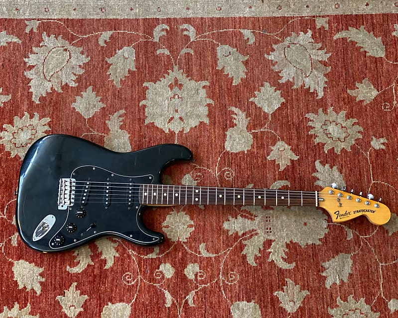 1979 Fender Stratocaster - Black w/ G&G Fender HSC | Reverb 1979 Fender Stratocaster - Black w/ G&G Fender HSC | Reverb