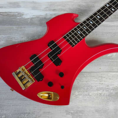 1990's Burny MB-95Y Neckthrough Mockingbird Bass (Red) | Reverb Greece