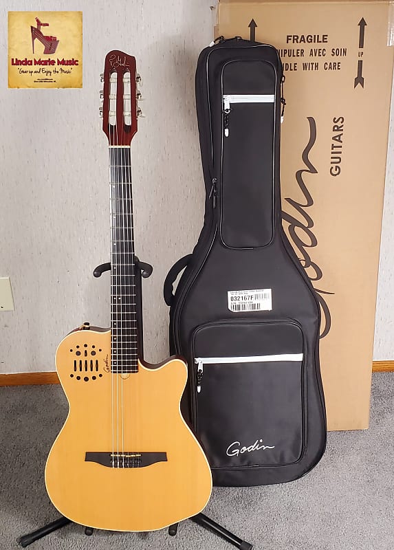 Godin ACS-SA "SLIM" Cedar Nylon String Guitar w/ Godin Gig bag-2023 image 1