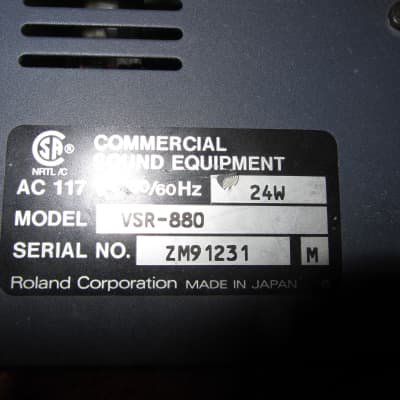 Roland VSR-880 Digital Rack Mount Recorder Black image 3