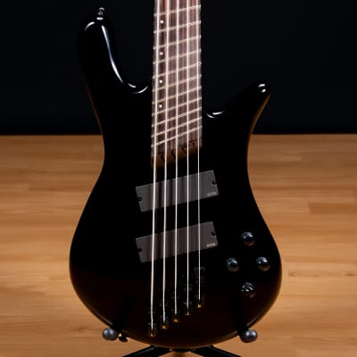 Spector NS Dimension HP 5 Bass Guitar - Solid Black Gloss SN W231348 for sale