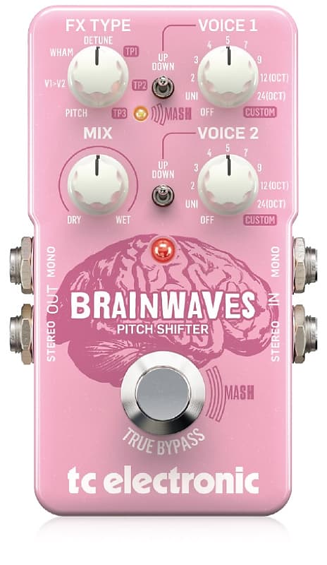 Tc Electronic Brainwaves Pitch Shifter Polifonico Whammy Detune Effetto A Pedale Per Chitarra image 1