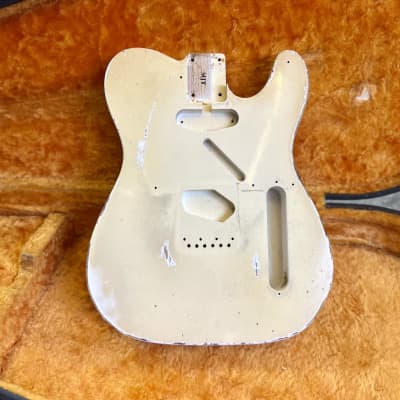 MJT Relic telecaster guitar body -aged White tele | Reverb MJT Relic telecaster guitar body -aged White tele | Reverb