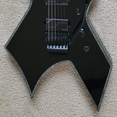 B.C. Rich Warlock Extreme Electric Guitar, Floyd Rose, Black Onyx, New Gig Bag image 1