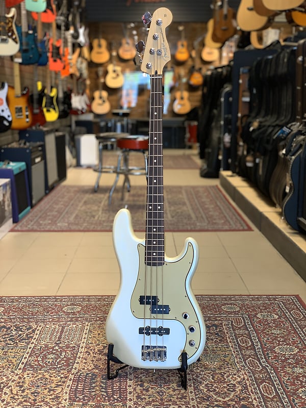 Fender Deluxe Active P Bass Special Th Anniversary Blizzard Reverb