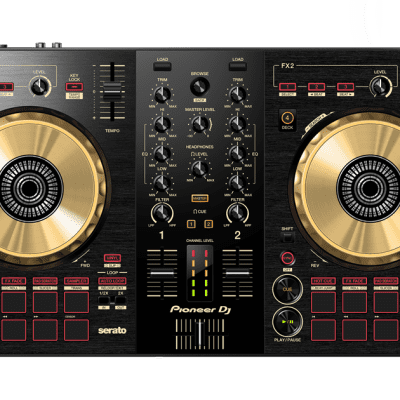 Pioneer DJ DDJ-SB3-N Limited-Edition Gold Serato DJ Controller with Pad  Scratch