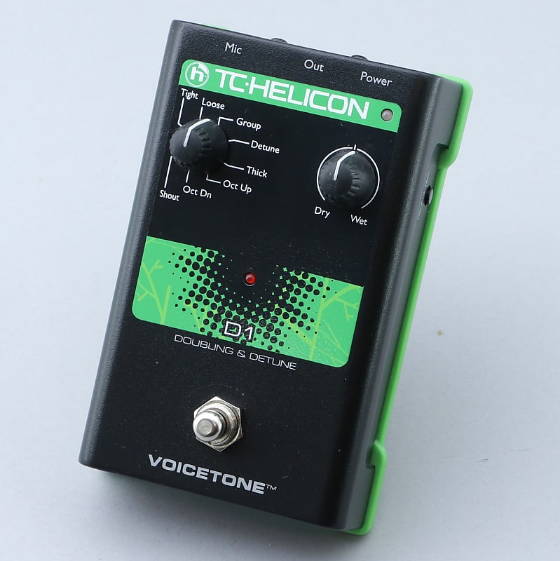 TC Helicon Voicetone D1 Doubling and Detune Vocal Effects Pedal P-23751