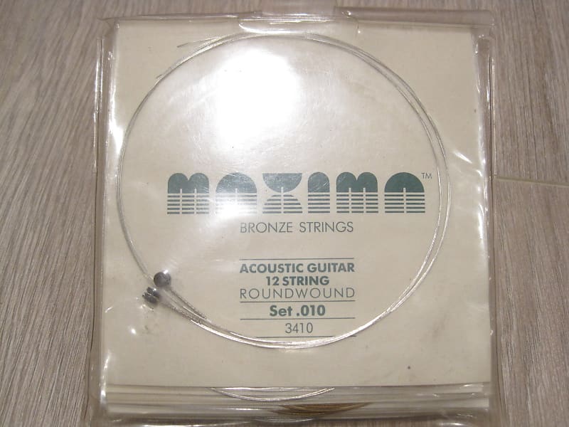 Maxima 3410 Bronze Round Wound 12-String Acoustic Guitar Strings image 1