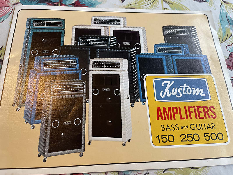 Kustom Catalog 1970 Reverb