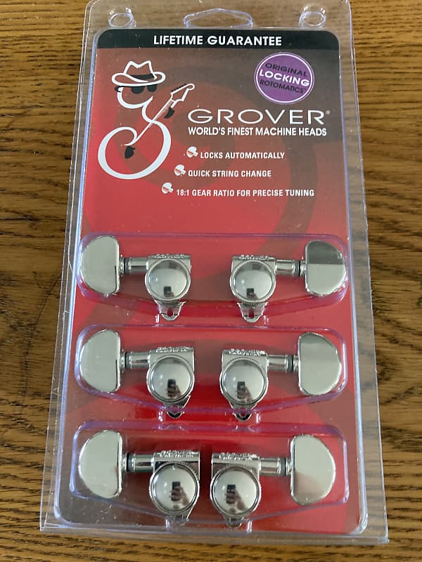 Grover 502N Original locking rotomatic tuners Nickel Reverb