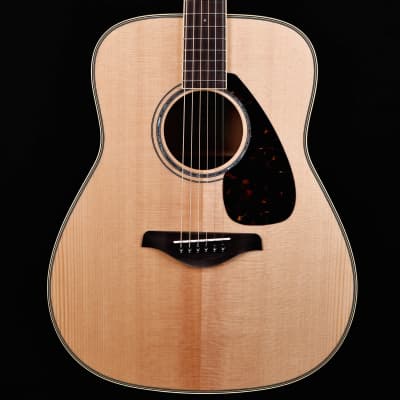 Yamaha FG840 Natural Folk Guitar Solid Top Flame Maple B & S 4lbs 5.5oz image 3