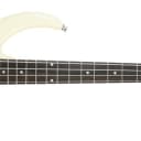 Peavey Milestone 4-String Ivory Finish Electric Double Cutaway Bass Guitar