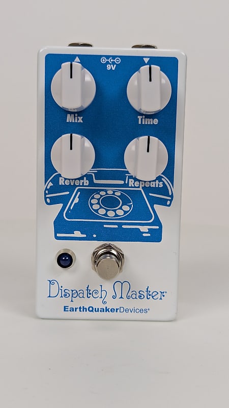 EarthQuaker Devices Dispatch Master Digital Delay & Reverb V3 2019 - Present - White / Blue Print image 1