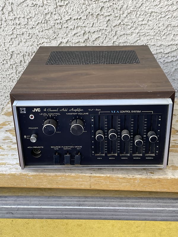Vintage JVC VN-5101 4 Channel Add Amplifier For Parts Or Repair 70s  			