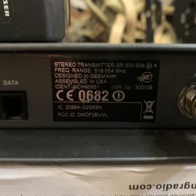 Sennheiser IEM G2 A 518-554 Wireless In Ear Monitor Transmitter SR300 IEM G3 G4 2000 image 8