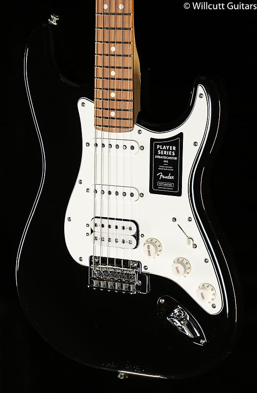 Fender  Player Stratocaster HSS Plus Top, Pau Ferro Fingerboard, Black (025) image 1