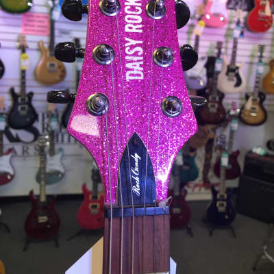 Daisy Rock Atomic Pink Rock Candy with Seymour Duncan Dimebucker, Strap & Case - Pre Owned image 14