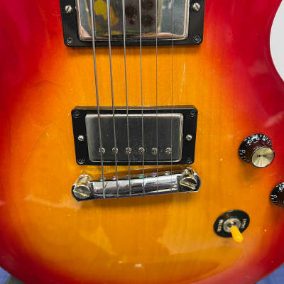 Vintage 1998 Gibson Les Paul Studio Double Cutaway Electric Guitar Cherry Sunburst DC with Gibson Case image 10