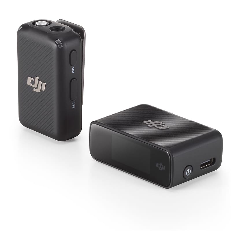 DJI Mic Compact Digital Wireless Microphone System/Recorder for Camera &  Smartphone (2.4 GHz)