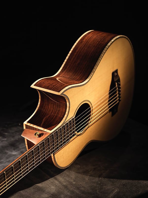 NEW Terry Pack PLRS parlour acoustic guitar, solid rosewood, Sitka, cutaway, hand made with pride image 1
