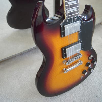 Mint! Firefly FFLG Sunburst Electric Guitar, 2 Humbucker Pickups, Chrome Hardware - Limited Edition! image 2