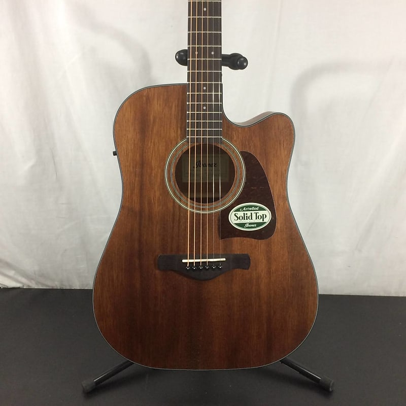 Ibanez Artwood Aw54ce Opn Acoustic Electric Guitar Reverb 7218