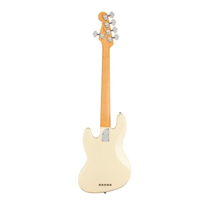 Fender American Professional II Jazz Bass Guitar V (Rosewood Fingerboard, Olympic White) image 2