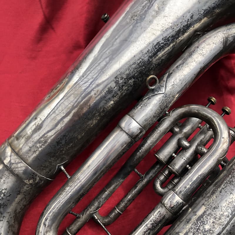 Vintage 1921 Holton Tuba with Mouthpiece and Case | Reverb