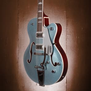Gretsch Limited Fsr G5420T Electromatic Hollow Body Electric Guitar- Ice Blue Metal Flake image 2