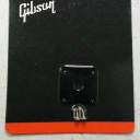 Gibson Les Paul Black Plastic Jackplate with Screws Genuine Brand New