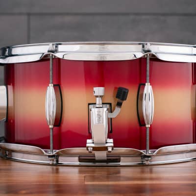 Pork Pie 14 X 6.5 Hip Pig Snare Drum, Red Gold Duco image 3